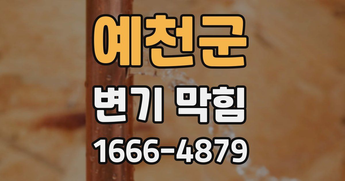 예천군 변기 막힘