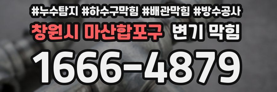 창원시 마산합포구 변기 막힘