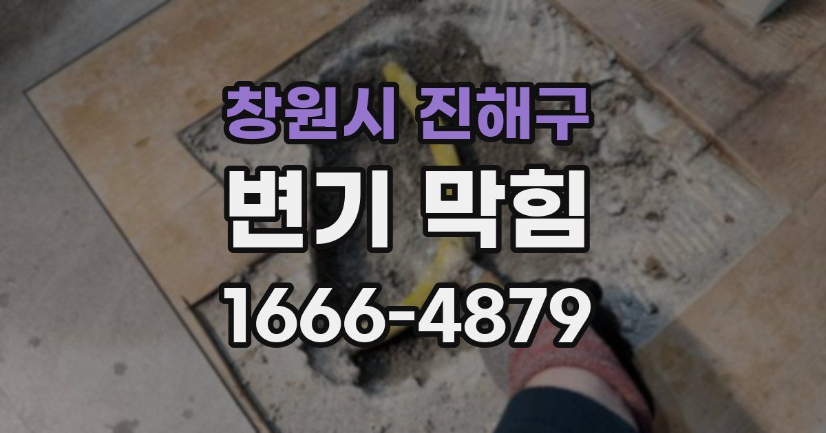창원시 진해구 변기 막힘