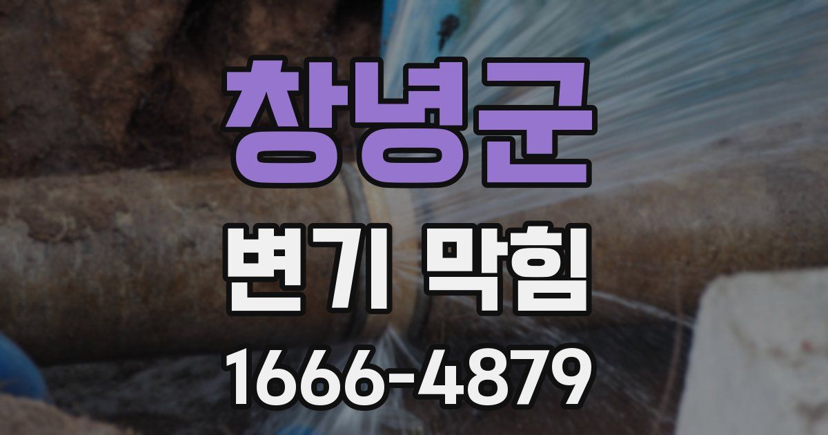 창녕군 변기 막힘