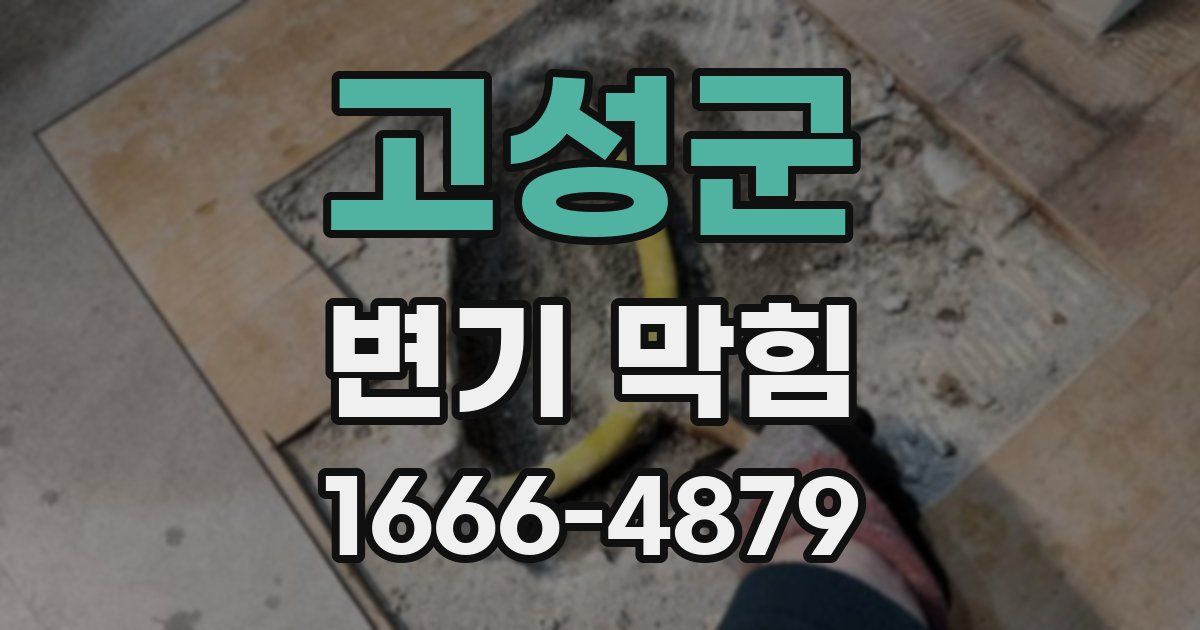 고성군 변기 막힘