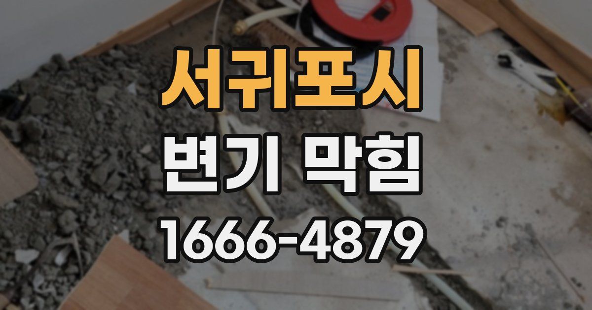 서귀포시 변기 막힘