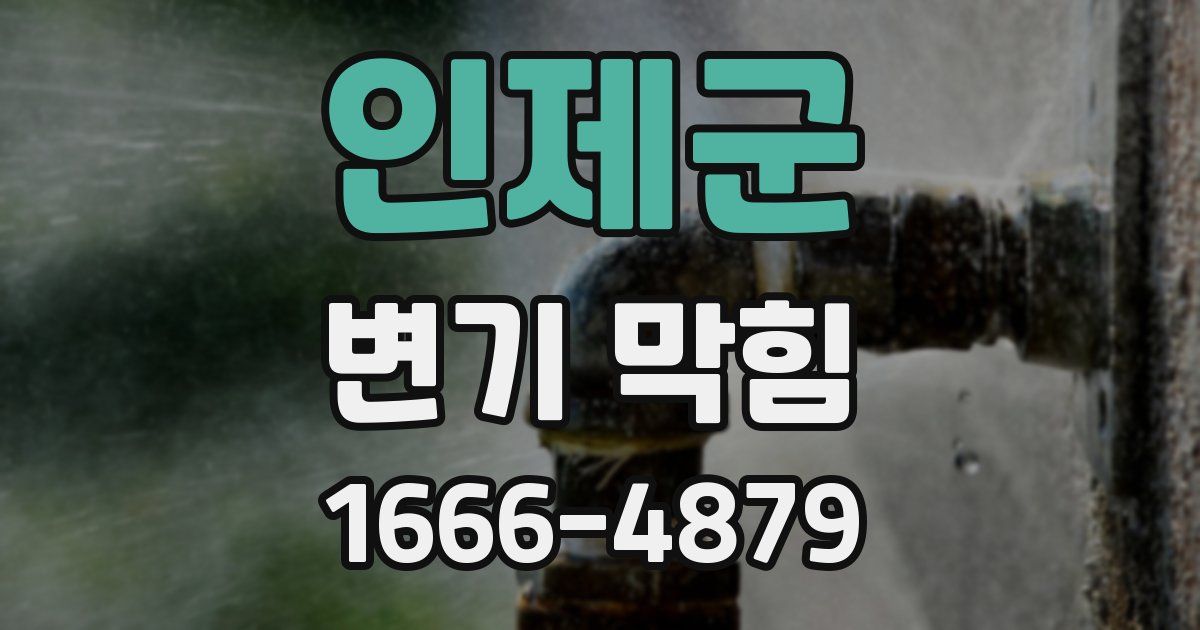 인제군 변기 막힘