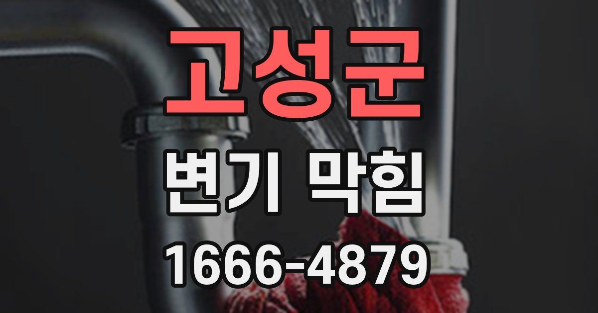고성군 변기 막힘
