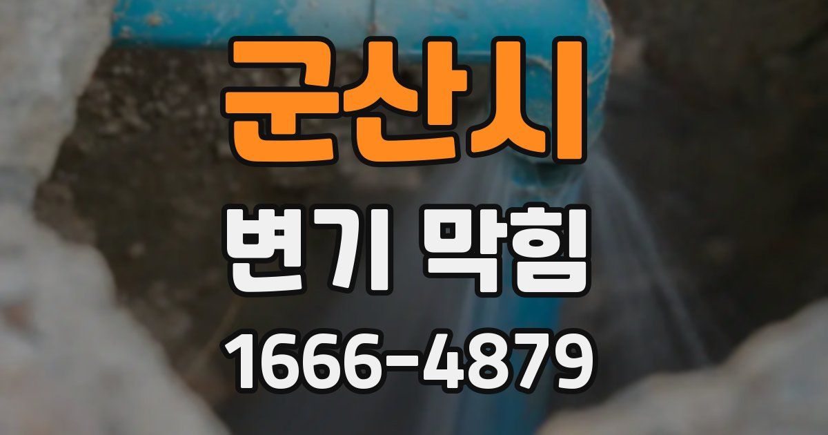 군산시 변기 막힘