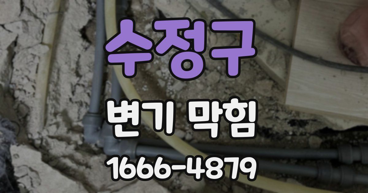 수정구 변기 막힘