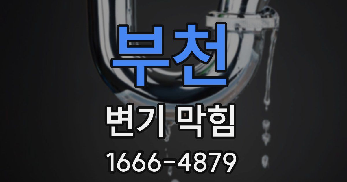 부천 변기 막힘