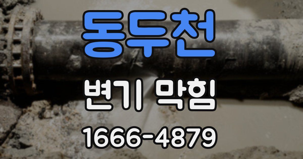 동두천 변기 막힘