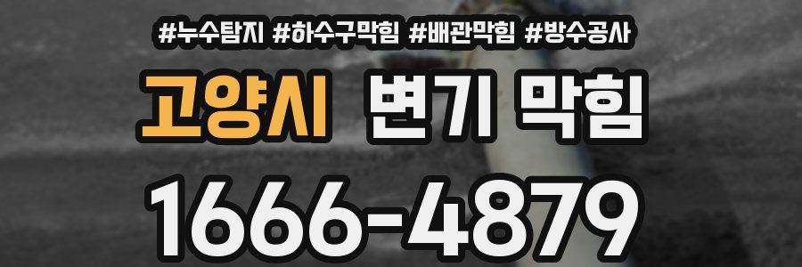 고양시 변기 막힘