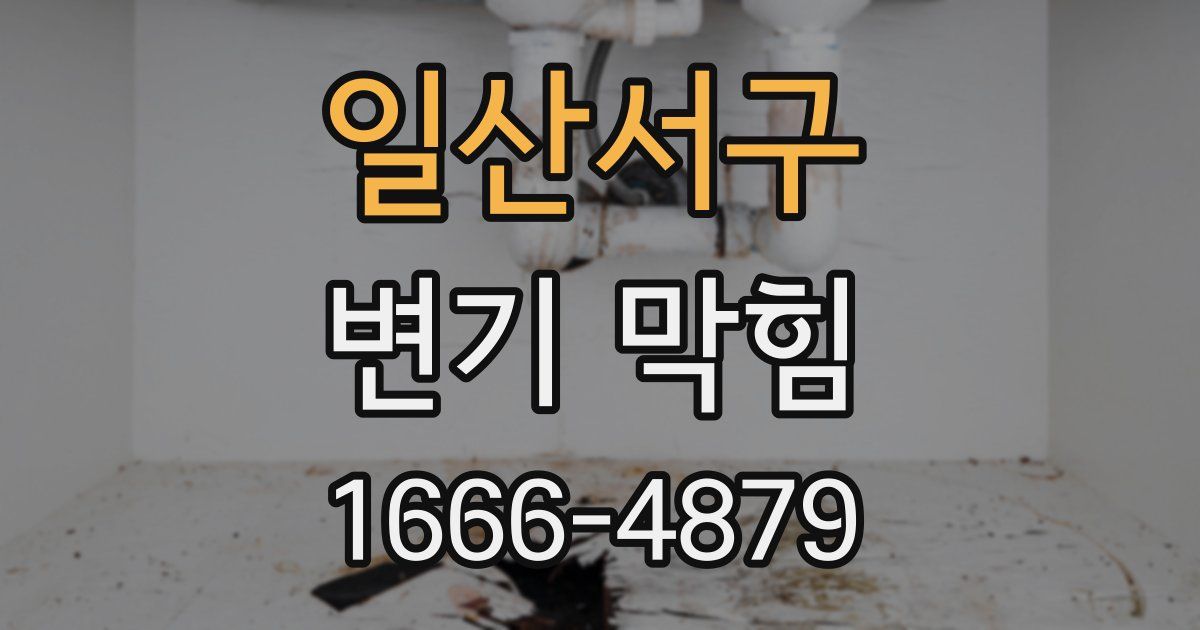 일산서구 변기 막힘