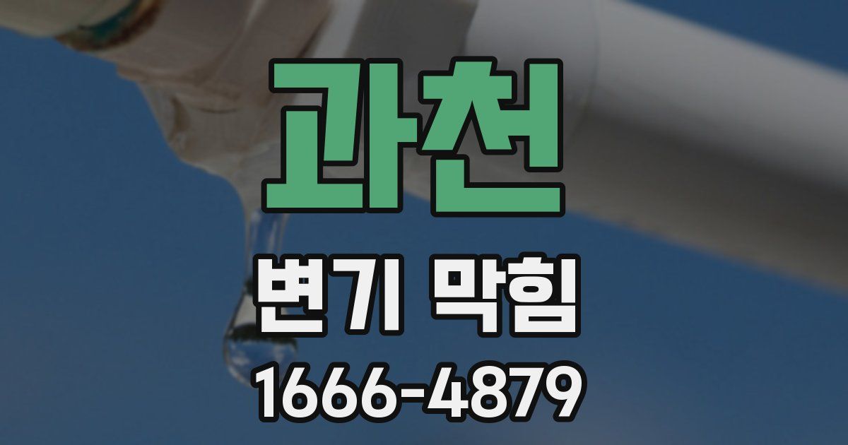과천 변기 막힘