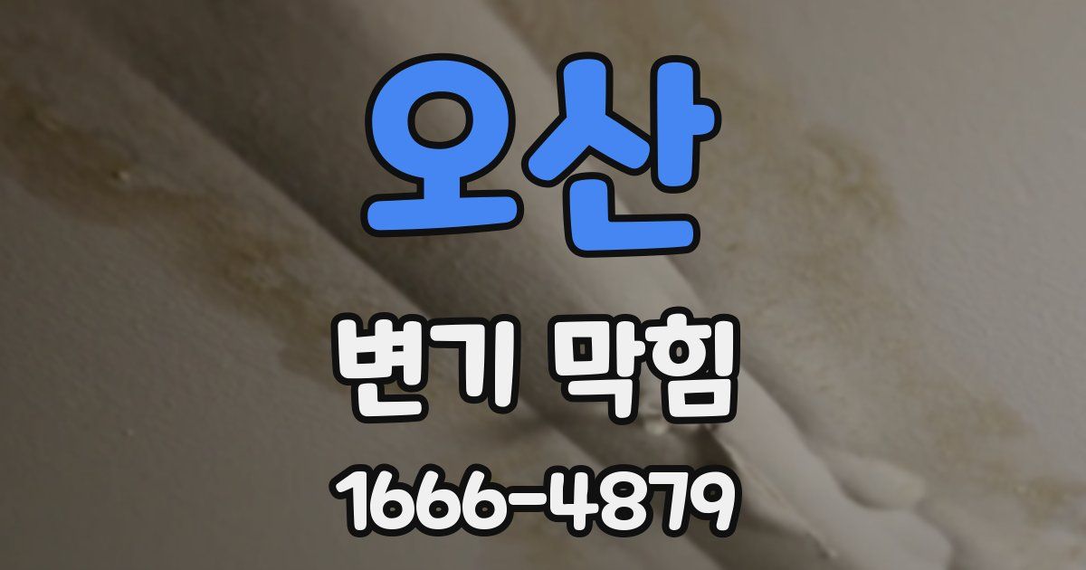 오산 변기 막힘