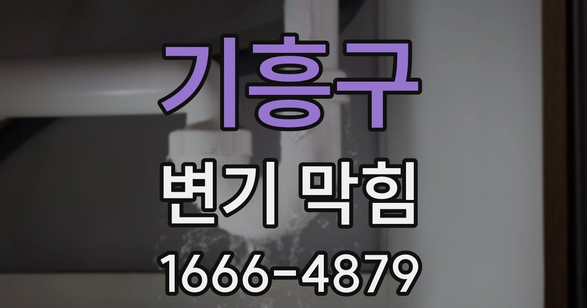 기흥구 변기 막힘
