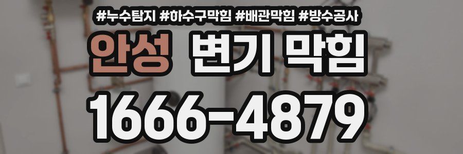 안성 변기 막힘