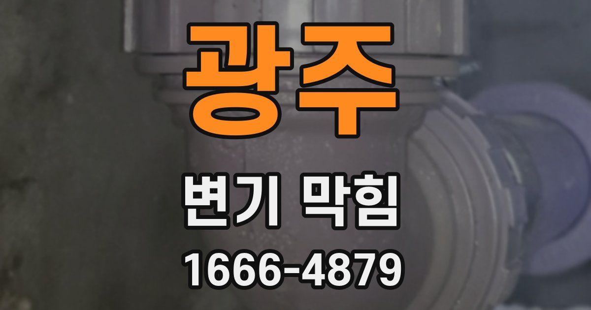 광주 변기 막힘