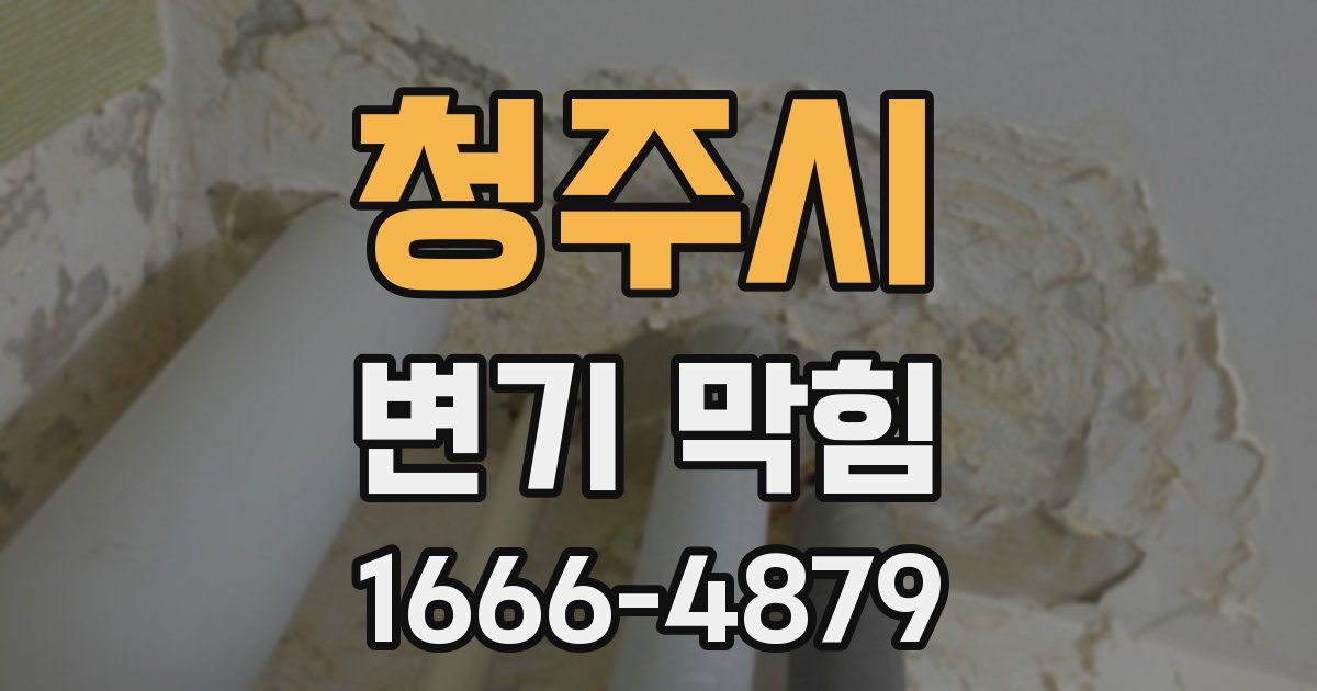 청주시 변기 막힘