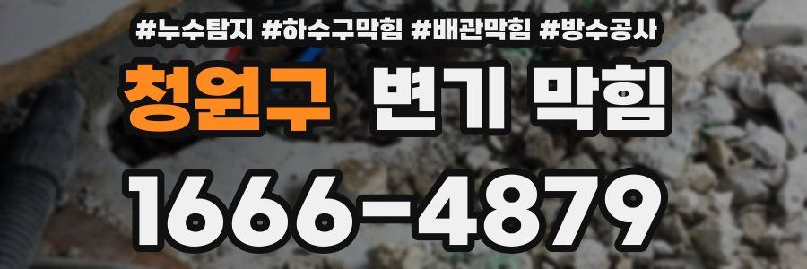 청원구 변기 막힘