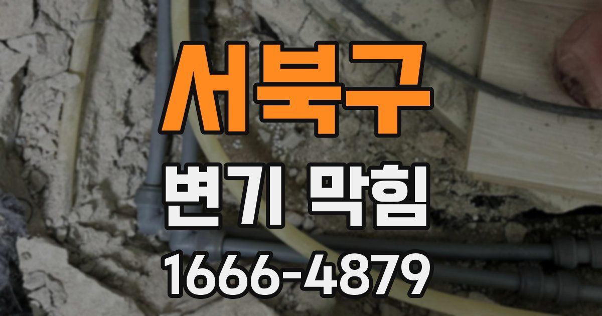 서북구 변기 막힘