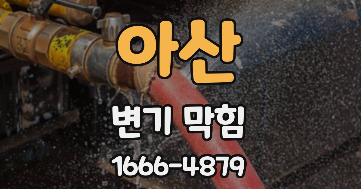 아산 변기 막힘