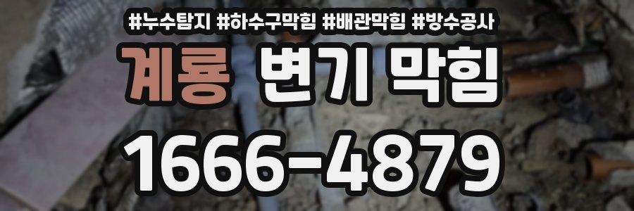 계룡 변기 막힘