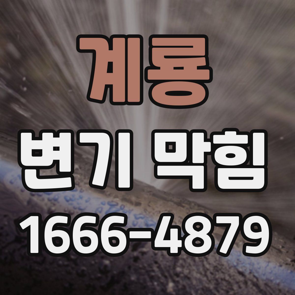 계룡 변기 막힘