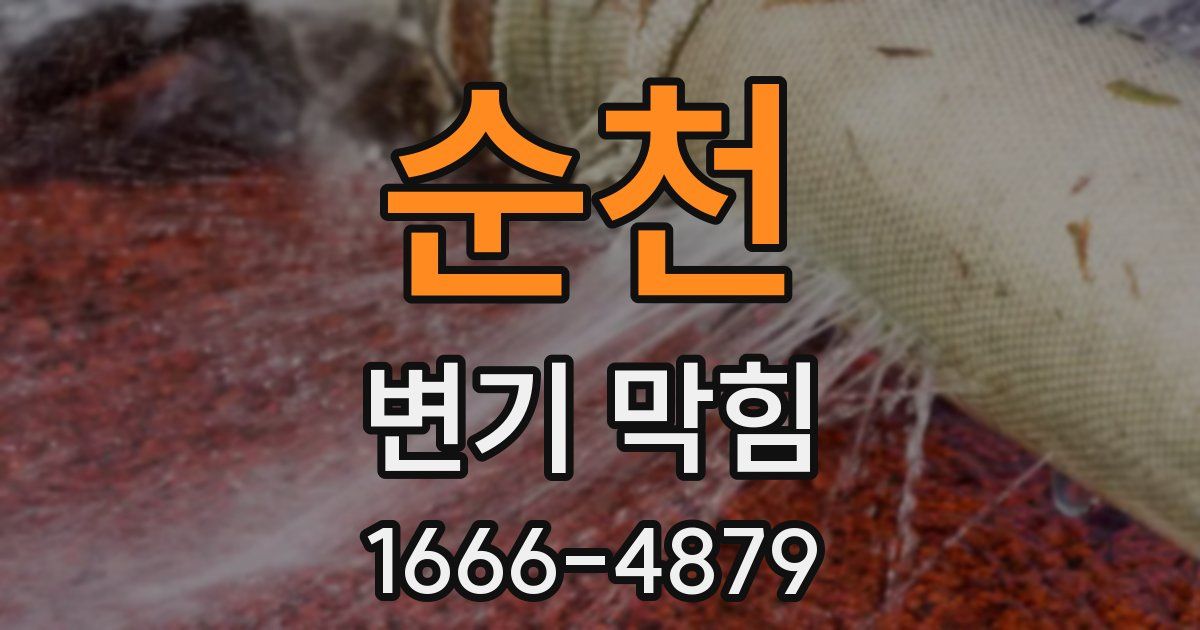 순천 변기 막힘