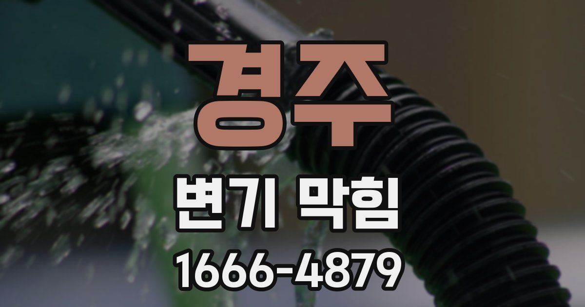 경주 변기 막힘