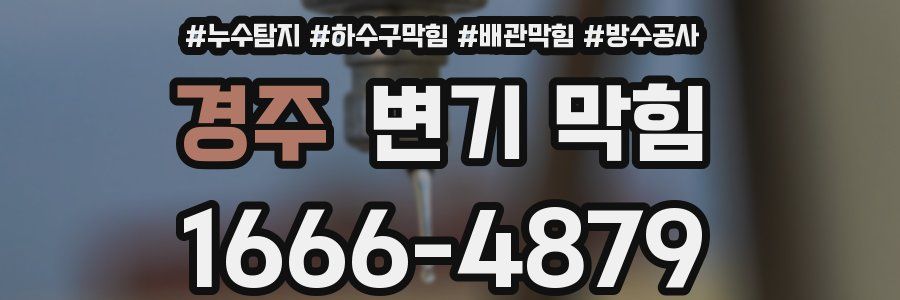 경주 변기 막힘