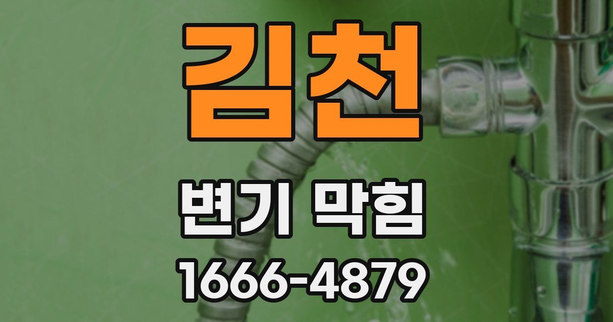 김천 변기 막힘