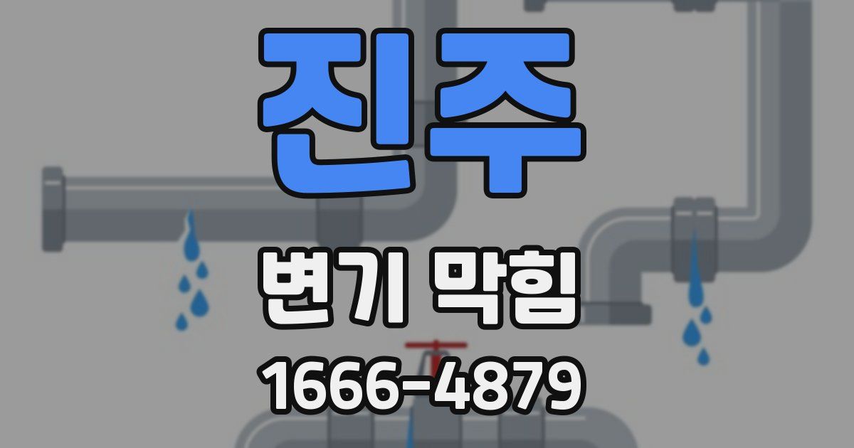 진주 변기 막힘
