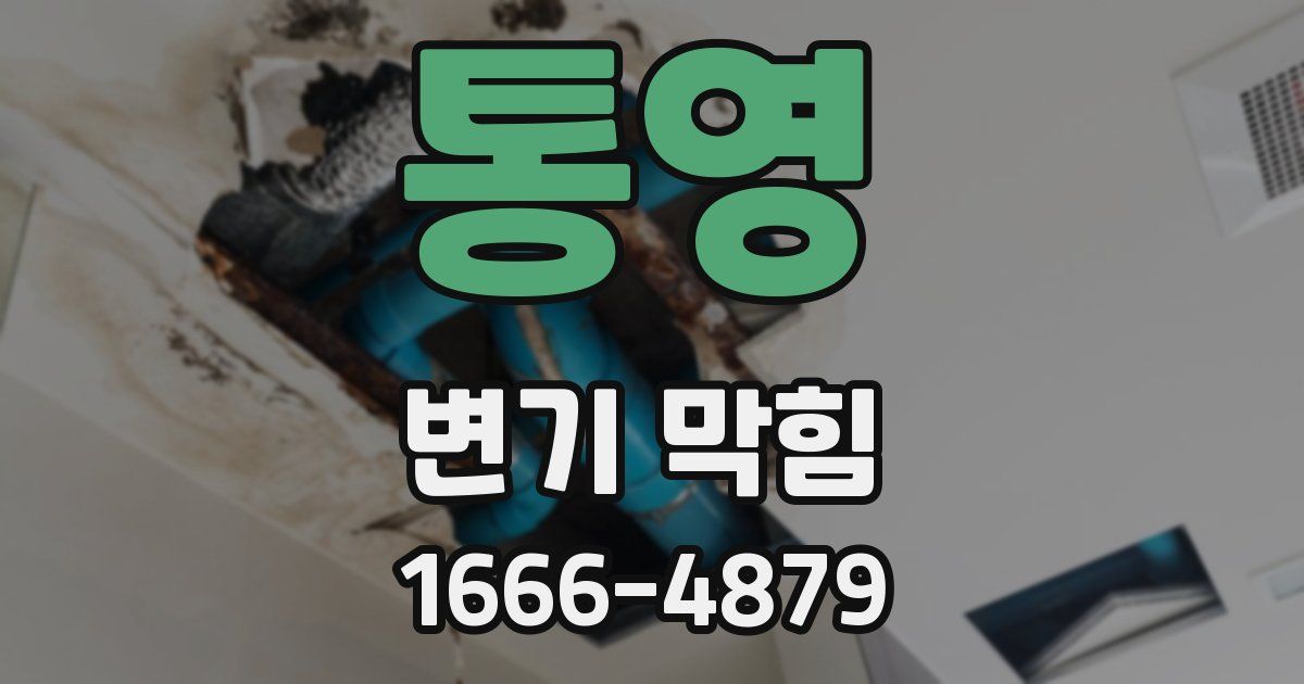 통영 변기 막힘