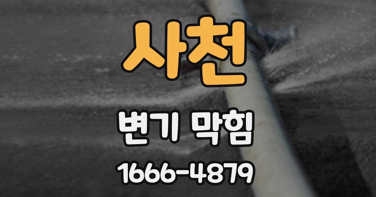 사천 변기 막힘