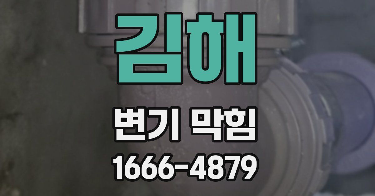 김해 변기 막힘