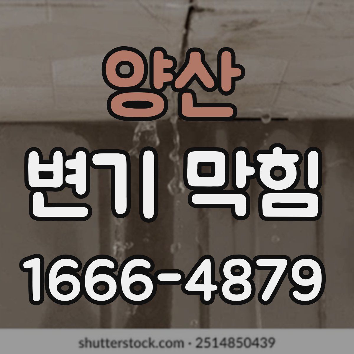 양산 변기 막힘
