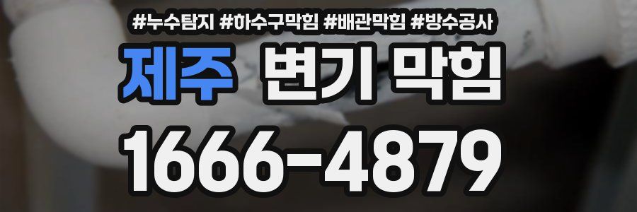 제주 변기 막힘