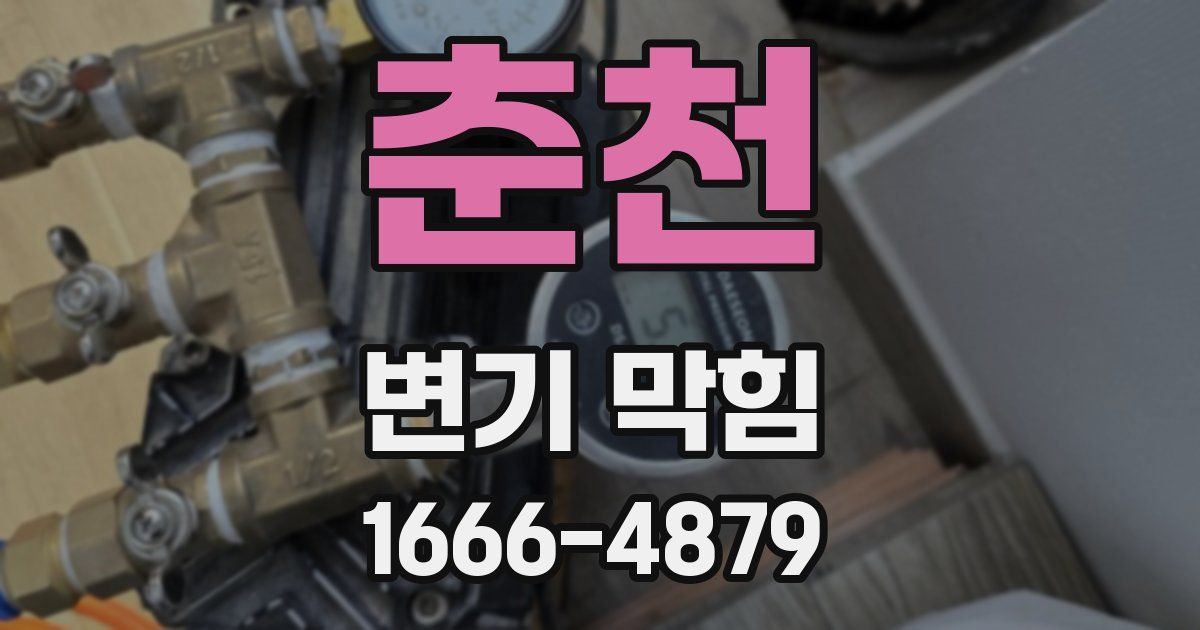 춘천 변기 막힘