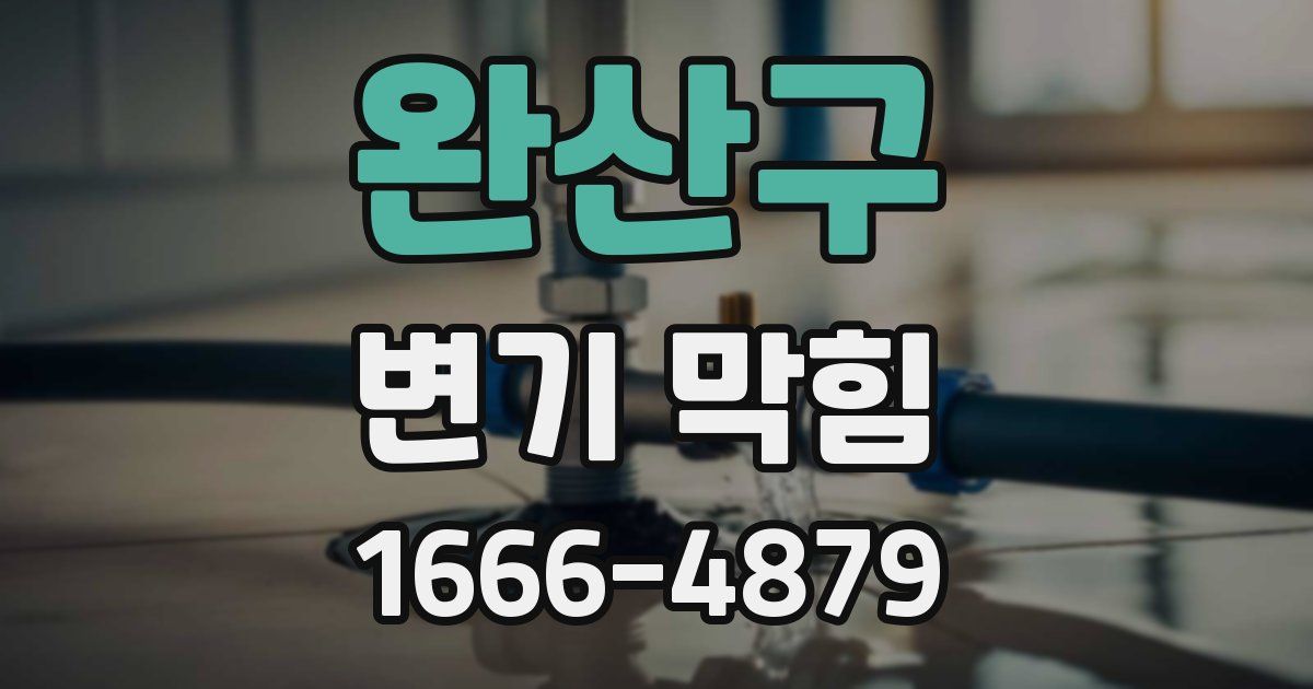 완산구 변기 막힘