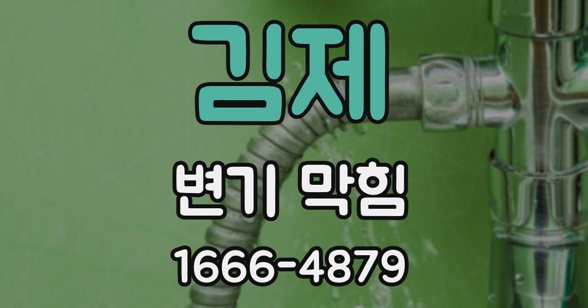 김제 변기 막힘
