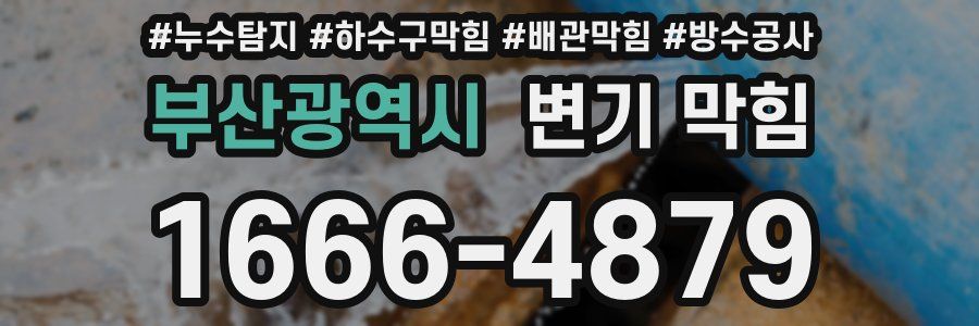 부산광역시 변기 막힘