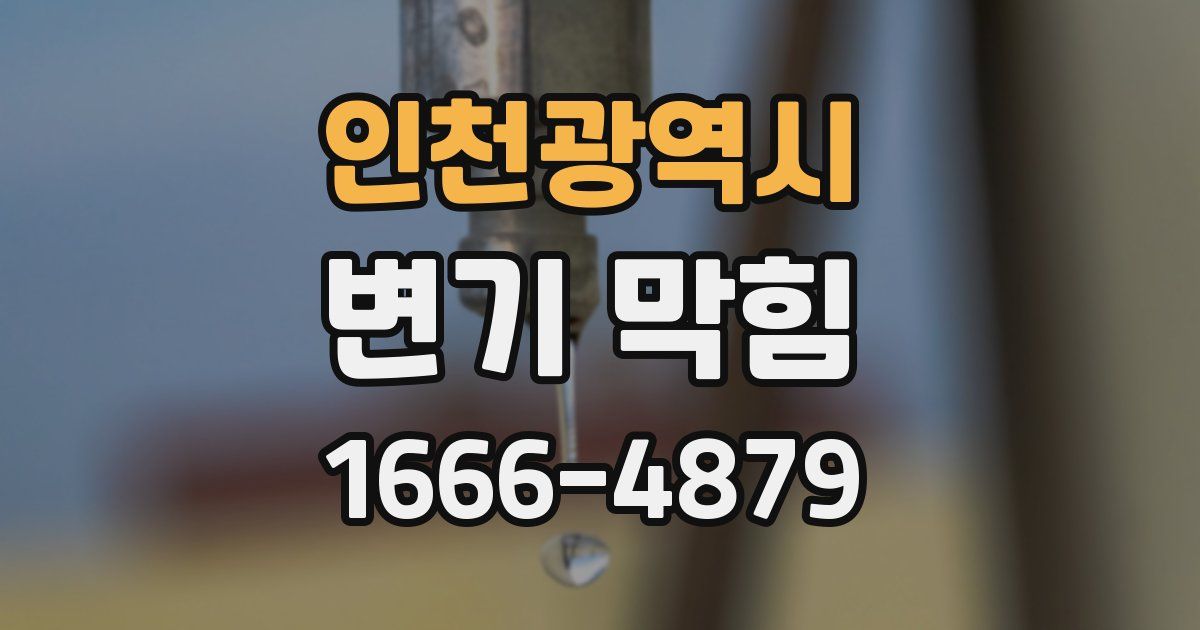 인천광역시 변기 막힘