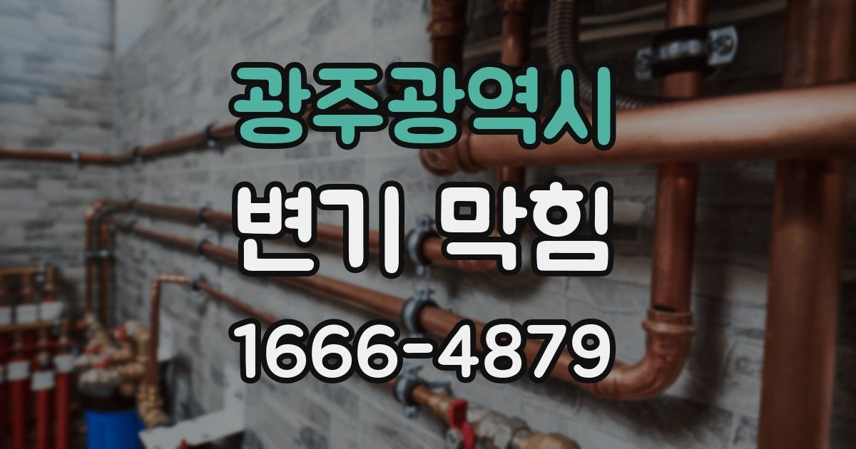 광주광역시 변기 막힘