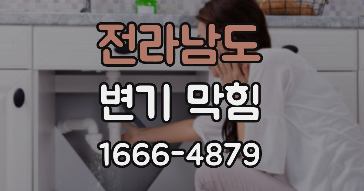 전라남도 변기 막힘