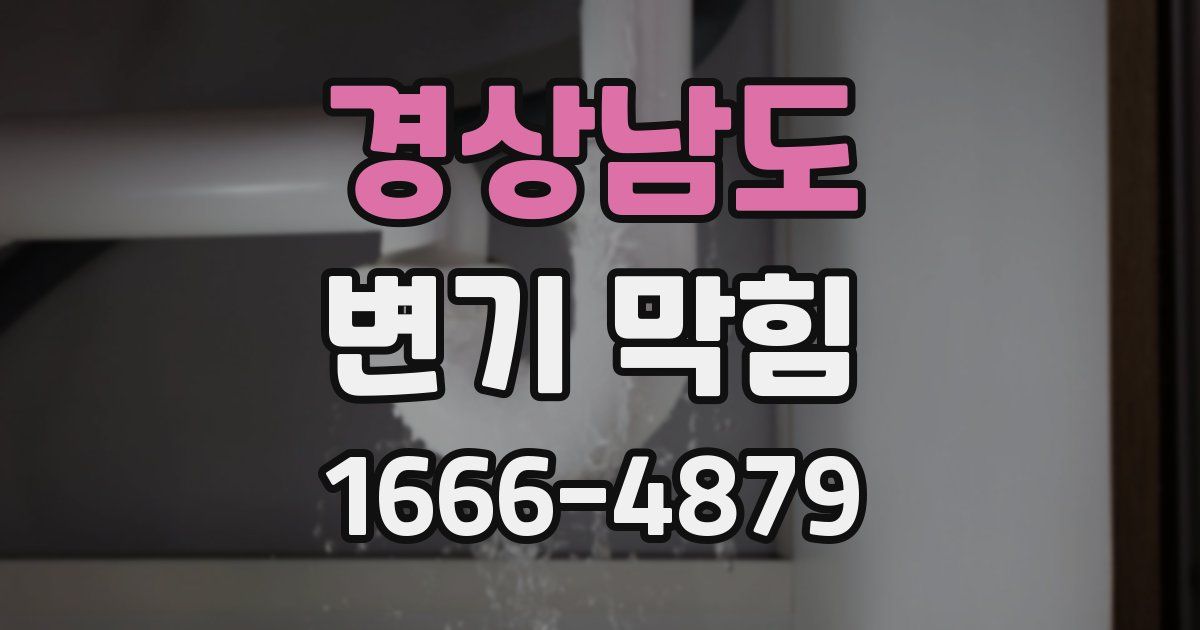 경상남도 변기 막힘