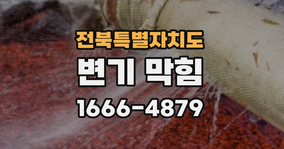 전북특별자치도 변기 막힘