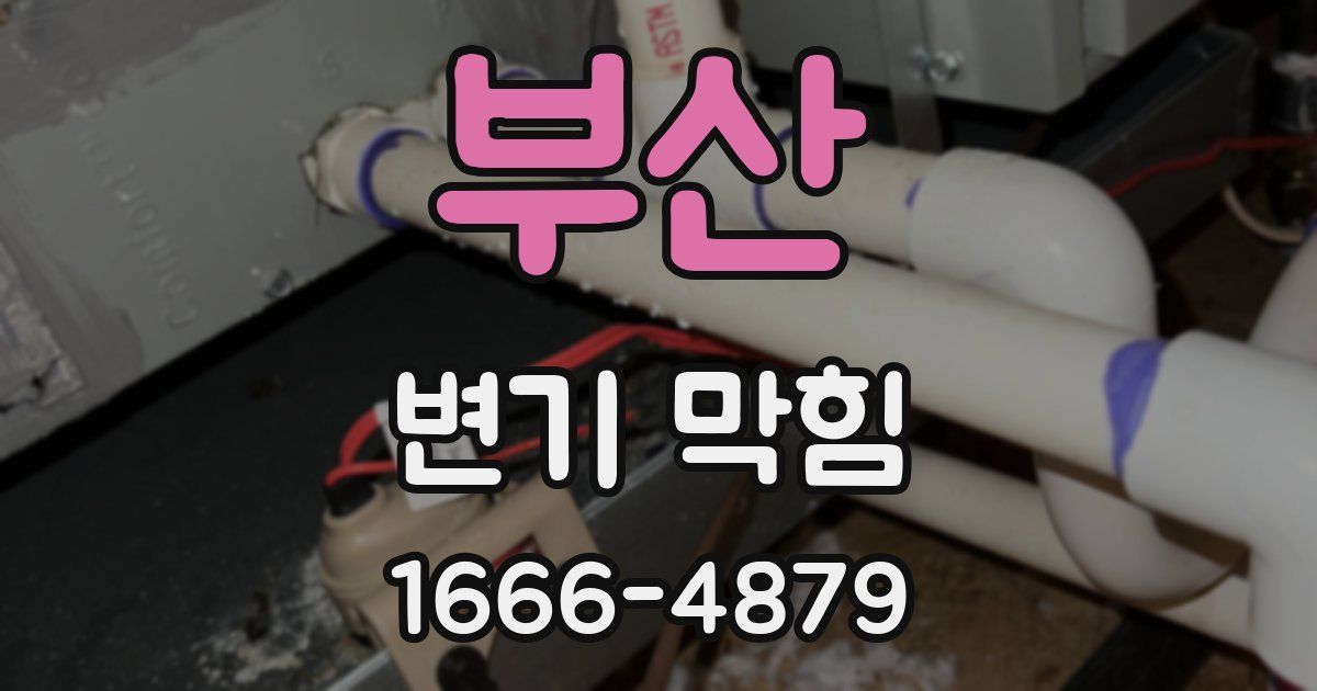 부산 변기 막힘
