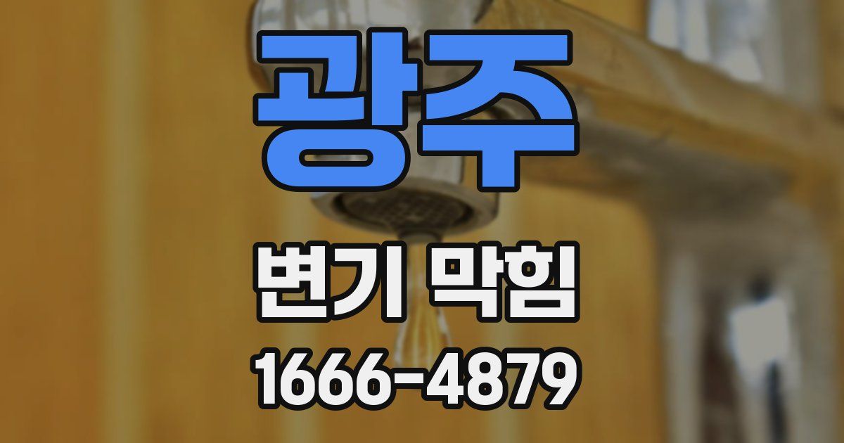 광주 변기 막힘