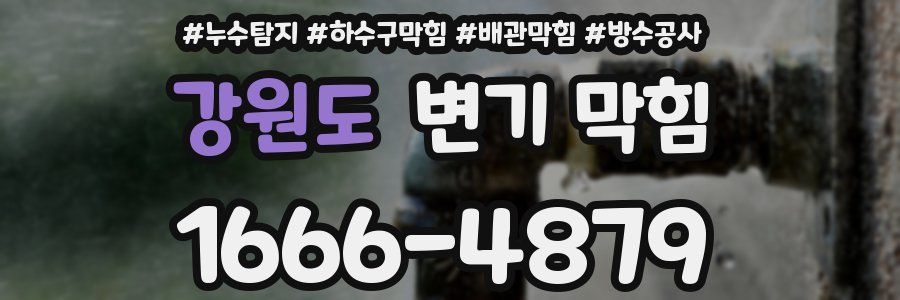 강원도 변기 막힘