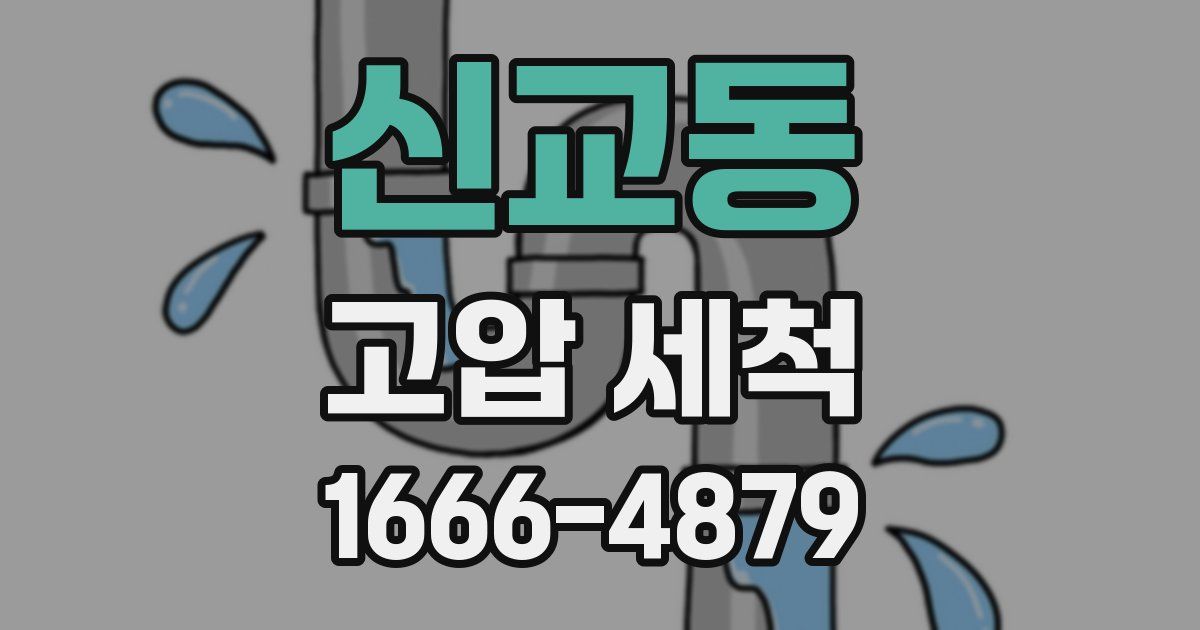 신교동 고압 세척