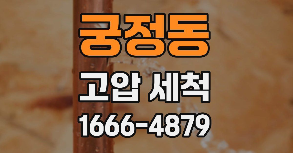 궁정동 고압 세척