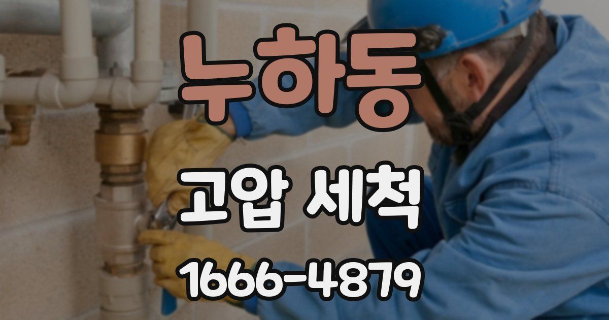 누하동 고압 세척
